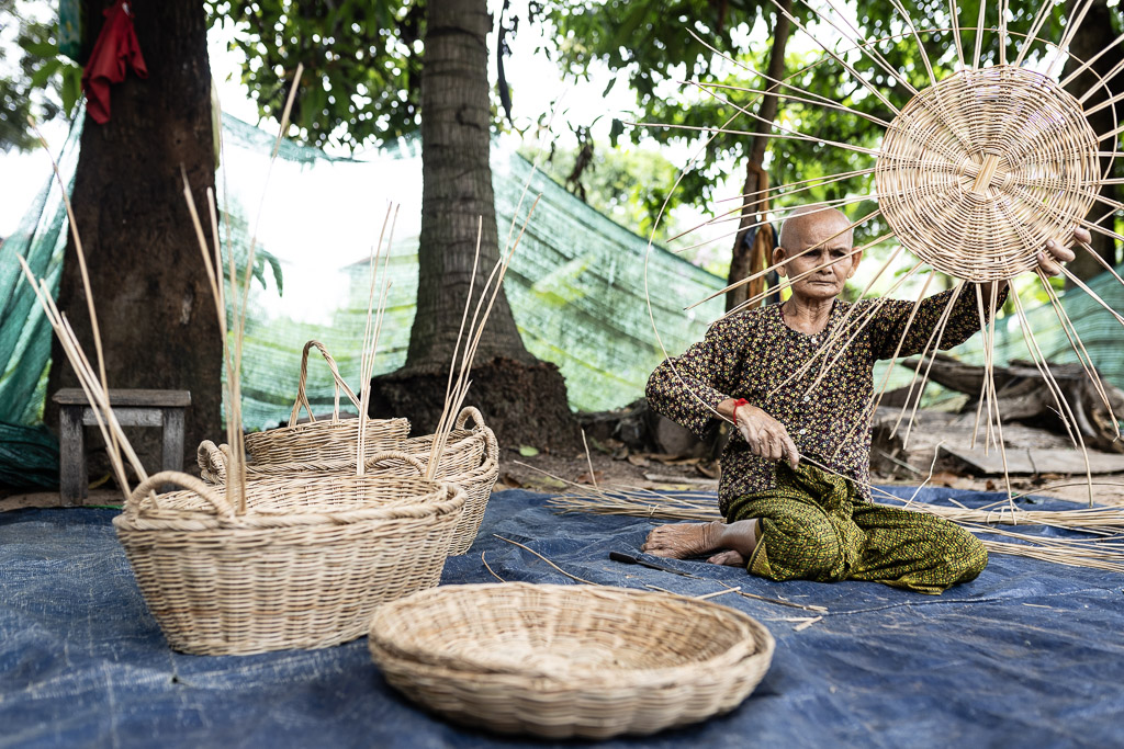 Basket Making near Siem Reap